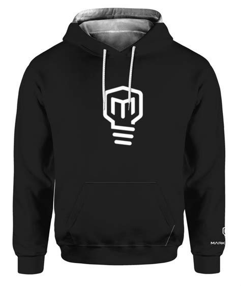 Mark Rober Merch Logo Hoodie Black - Spoias