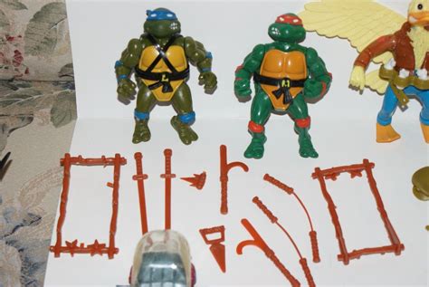 Vintage TMNT NINJA TURTLES 80's Lot Leonardo Michaelangelo Krand Ace Bebop | #1726935482