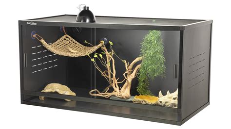 Buy PVC Reptile Enclosure 120 Gallon Large Terrarium 48'' x 24'' x Habitat Tank for Bearded ...