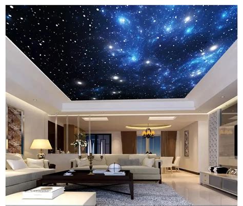 Custom photo wallpaper 3d ceiling murals Sky starry sky zenith mural decorative painting zenith ...