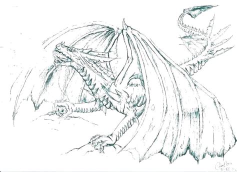 Scary Dragon Drawing at PaintingValley.com | Explore collection of Scary Dragon Drawing