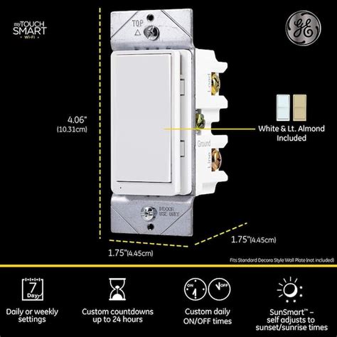 GE WiFi Smart 15-amp 3-way Smart Light Switch, White in the Light Switches department at Lowes.com