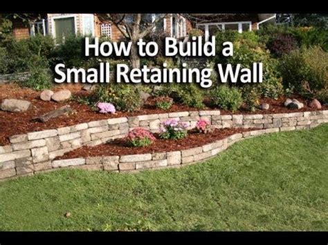 How To Lay A Garden Wall / Walkway, Retaining Wall, Granite Steps and Brick Headwall ... - How ...