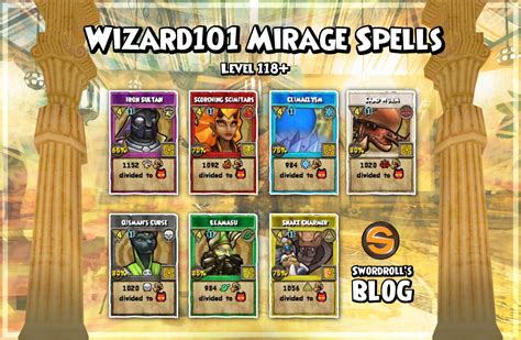 Wizard101 Mirage Level 118 Spells: Analysis | Swordroll's Blog | Wizard101 & Pirate101