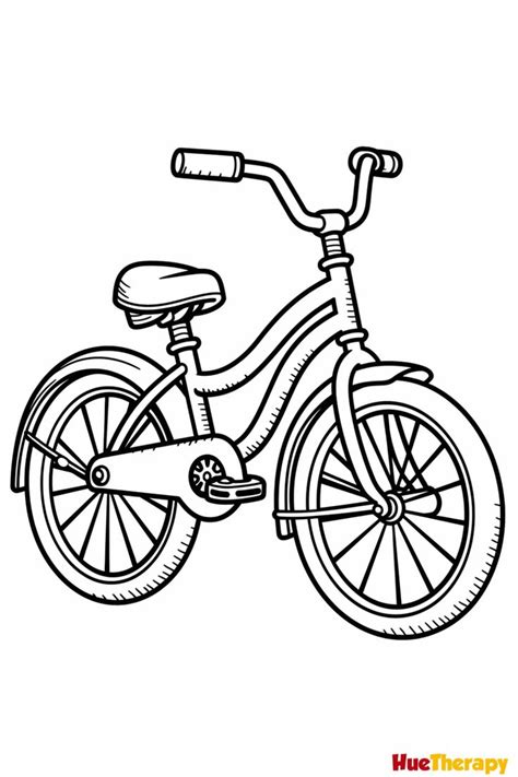 9 Free Printable Bicycle Coloring Pages for Kids | Bicycle printable, Bicycle drawing, Black and ...