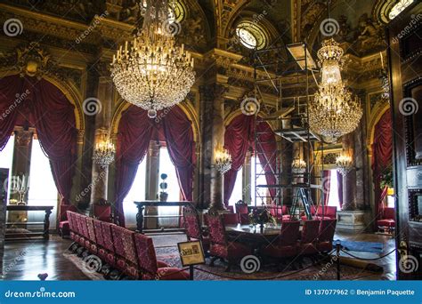 Hall Inside the Breakers Mansion in Newport Rhode Island Editorial Photography - Image of rich ...