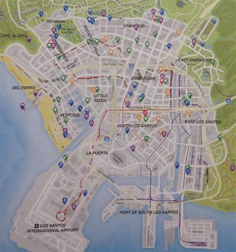 GTA V: Los Santos Map - Orcz.com, The Video Games Wiki