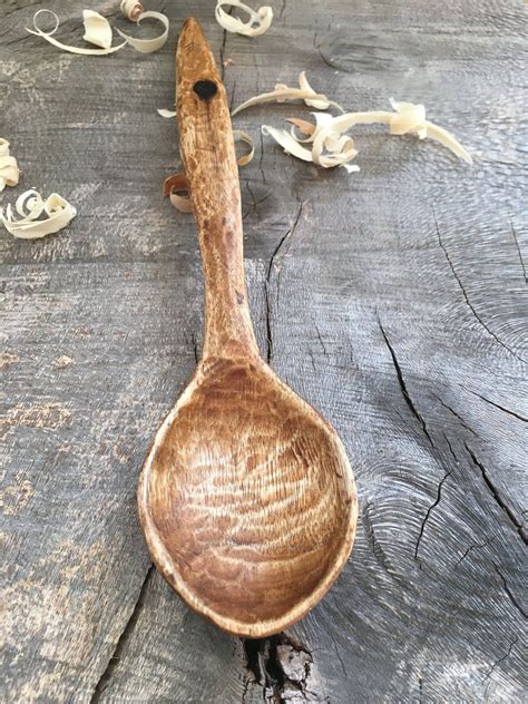 Hand carved wooden spoon by TheWoodTamer on Etsy