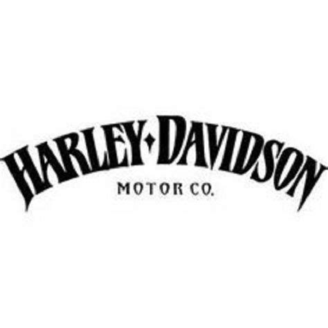 Harley Davidson Curved Logo in 2021 | Harley davidson decals, Harley davidson motor, Harley davidson