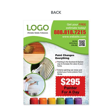 House Painting Contractor Flyer - Design Print Services – Footbridge ...