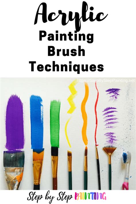 Acrylic Painting Brush Techniques - Step By Step Painting