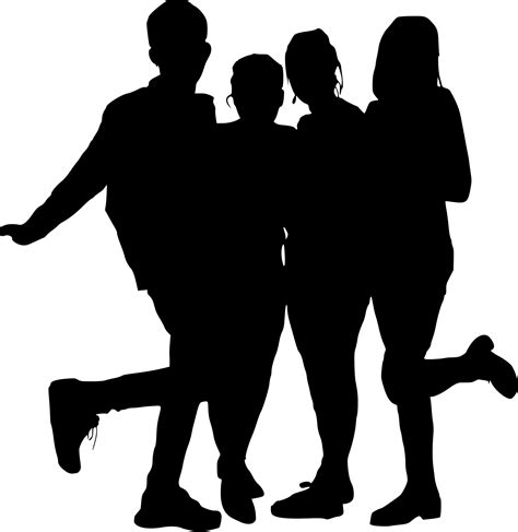 10 Group Photo Silhouette (PNG Transparent) | OnlyGFX.com