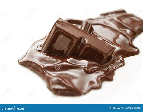 Melting chocolate bar stock image. Image of melted, eating - 12535737