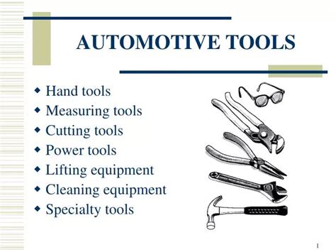 PPT - AUTOMOTIVE TOOLS PowerPoint Presentation, free download - ID:1164779