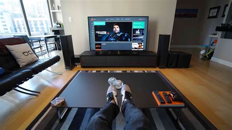 Living Room Setup With Tv