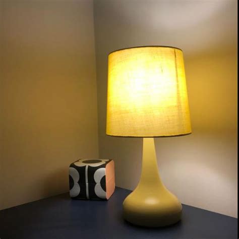 Yellow Bedroom Lamps - 1 Bulb Desk Lamp Warehouse Cylinder Yellow Crackle Glass ... : Vary the ...