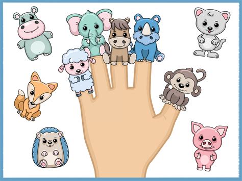 Printable Animal Paper Finger Puppets | Amax Kids