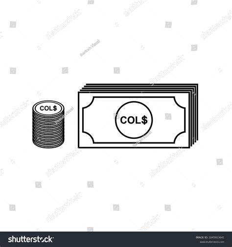 Colombia Currency Symbol Colombian Peso Icon Stock Vector (Royalty Free) 2245923641 | Shutterstock