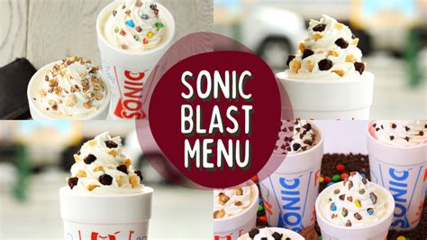 Sonic Blast Menu with Prices 2025 - (Updated August)