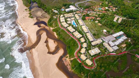 Premium Photo | Aerial view of imbassai beach, bahia, brazil. beautiful ...