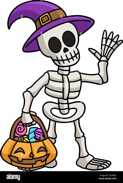 Halloween skeleton cartoon Stock Vector Images - Alamy