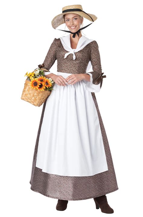 American Colonial Dress Adult Costume - PureCostumes.com