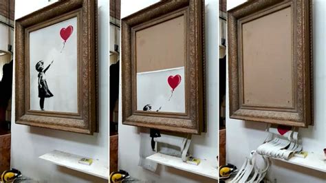 Banksy reveals he meant to shred entire £1m Girl With Balloon painting | Ents & Arts News | Sky News