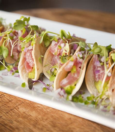 Yellowfin Tuna Ceviche Tacos