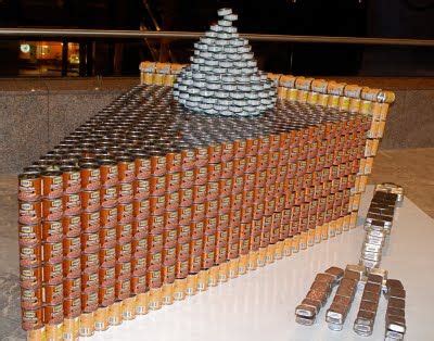 17 Best images about Canned food sculptures on Pinterest | Food bank ...