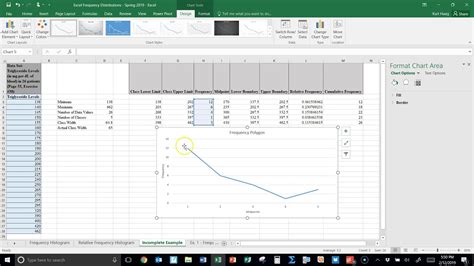 Frequency Polygon in Excel - YouTube