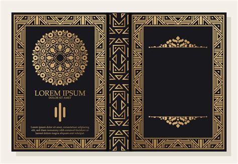 Luxury ornamental book cover design 5675961 Vector Art at Vecteezy