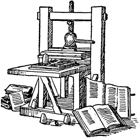 Gutenberg's Printing Press | ClipArt ETC