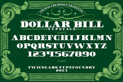 33 Artistic Premium and Free Money Fonts