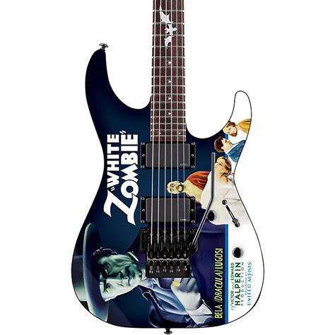 ESP LTD Kirk Hammett Signature White Zombie Electric Guitar Graphic ...