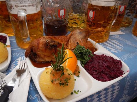 Awesome Food at Oktoberfest in Munich Germany, Meat & More