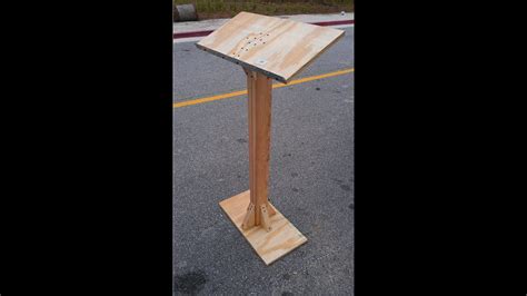 How to Build a Podium/Lectern for under $20. - YouTube