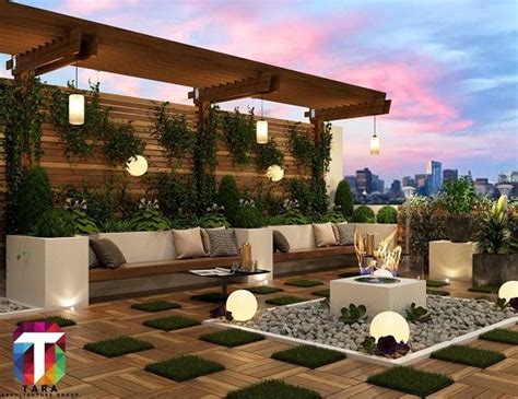 20 Modern Terrace Garden Design Ideas for Home 2024 | Roof garden design, Terrace garden design ...