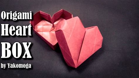 Origami Heart Box - Origami easy tutorial origami gift box | Origami coração, Origami divertido ...