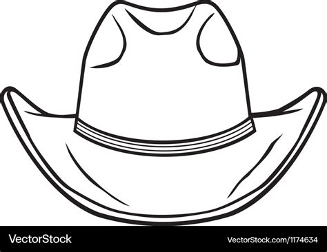 Cowboy hat Royalty Free Vector Image - VectorStock