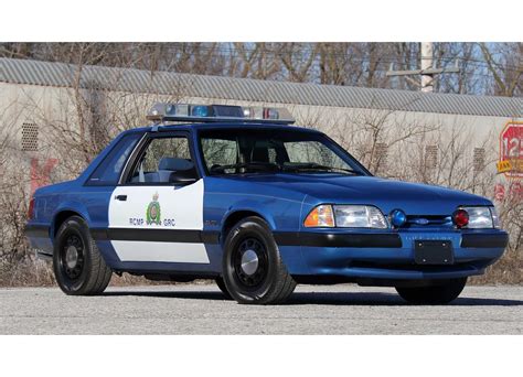 An Original Royal Canadian Mounted Police Ford Mustang SSP Patrol Car