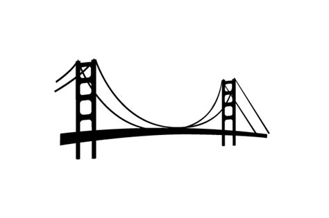 Golden Gate Bridge Silhouette Printable