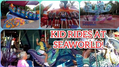 Kid Rides at SeaWorld Orlando - YouTube