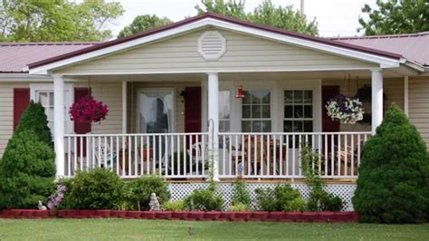 19+ front porch ideas for manufactured homes Home elements and style mobile porch plans front ...