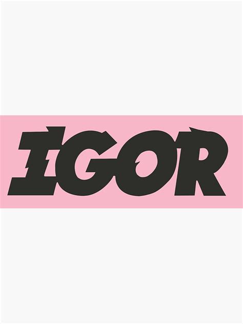 "IGOR - Tyler, The Creator" Sticker for Sale by finnrg45 | Redbubble