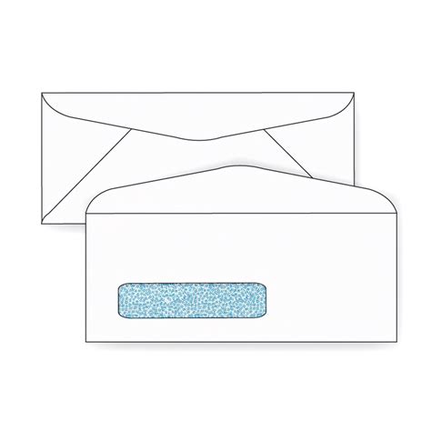 No. 10 Security Window OSDS Envelopes 24 lb. White Wove Black Confetti ...