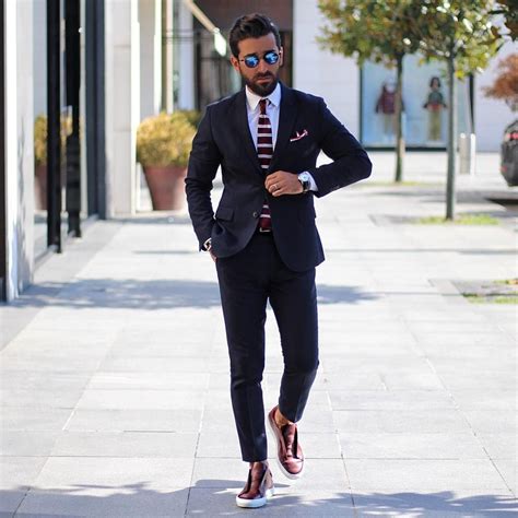 10 Dapper Ways To Style Suits With Sneakers Like A Pro | Sneakers outfit men, Mens fashion smart ...