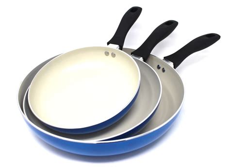 CONCORD 3PC Ceramic Non Stick Fry Pan Set Eco Friendly Frying Induction Cookware - Other Cookware