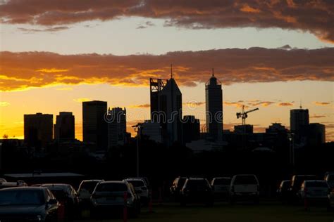 Perth City Skyline stock image. Image of architecture - 109169411