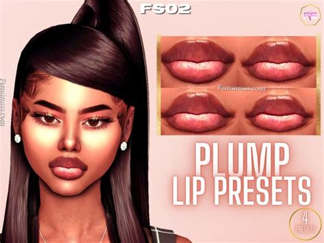 Plump - Lip Presets FS02 | FamSimsss | Sims 4 body mods, Sims 4, Sims 4 nails