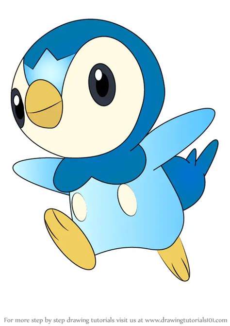 Learn How to Draw Piplup from Pokemon (Pokemon) Step by Step : Drawing Tutorials